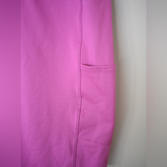 GapFit Womens XXL Athletic Dress with Bike Shorts Pockets Bright Pink Tank NWOT - Picture 4 of 14